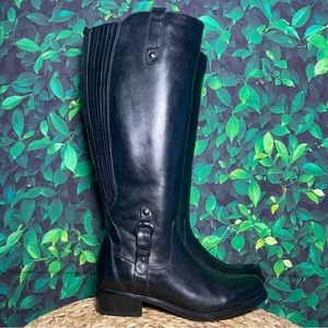 Blondo black leather knee high boots 6M